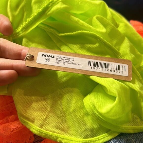 SKIMS NWT SUMMER MESH SUPER CROPPED TOP - Picture 5 of 5